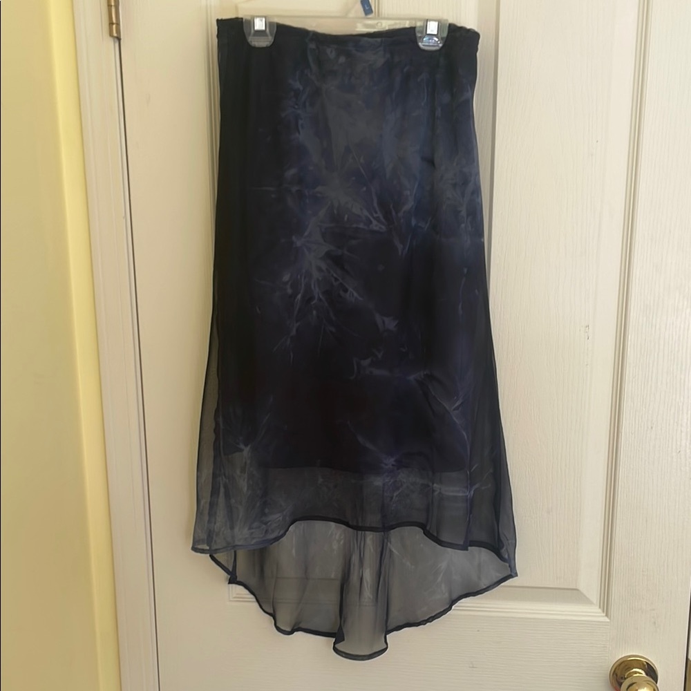 Le Chateau Elegant Navy Blue Women's Skirt Size M